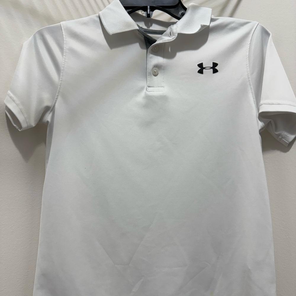 Under Armour White Performance Polo Shirt